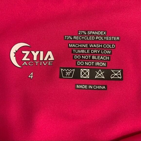 Zyia Party Pink pocket light n tight Capri size 4 - Picture 6 of 7